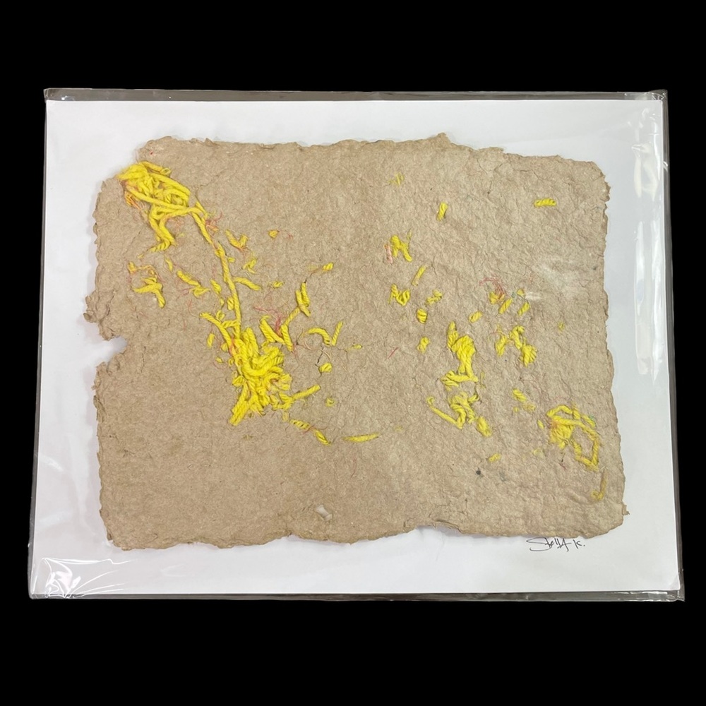 pressed paper wall art